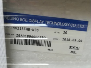 京东方 21.5" IPS 液晶玻璃 FOB 1920×1080 LVDS 75Hz