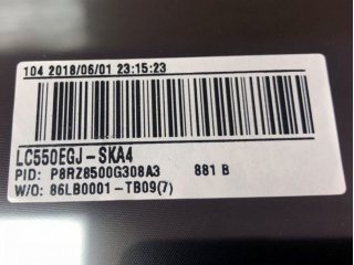 LG Display液晶玻璃LC550EGJ-SKA4