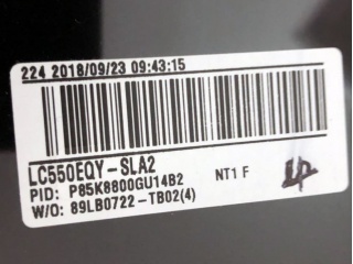 LG Electronics液晶玻璃LC550EQY-SLA2