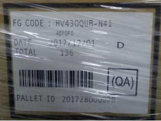 京东方液晶玻璃HV430QUB-N41