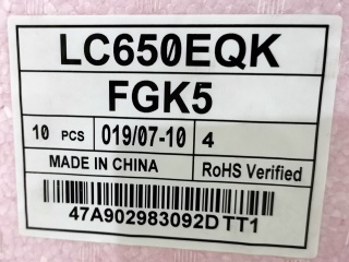 LG Display液晶玻璃LC650EQK-FGK5