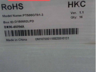 惠科液晶玻璃PT500GT01-3