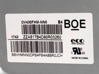 京东方液晶模组DV430FHM-NN0