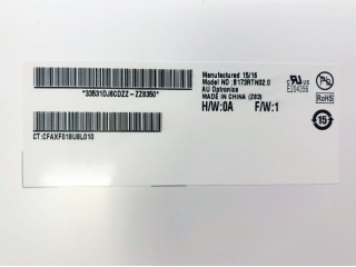 友达液晶模组B173RTN02.0
