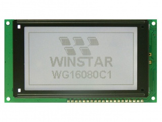 华凌 3.0" 160×80 STN-LCD  透反射式 黄绿LED CPU 20pins