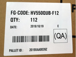 京东方液晶玻璃HV550QUB-F12