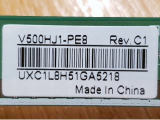 群创液晶玻璃V500HJ1-PE8 Rev.C1