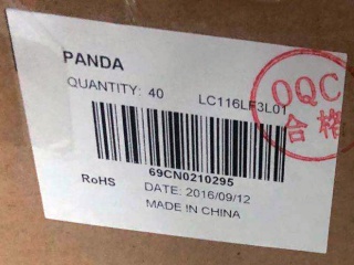 中电熊猫液晶玻璃LC116LF3L01