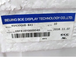 京东方液晶玻璃HV430QUB-N41