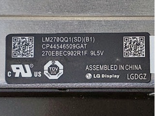 LG Display 27" IPS 屏幕总成 5120×2880 WLED eDP