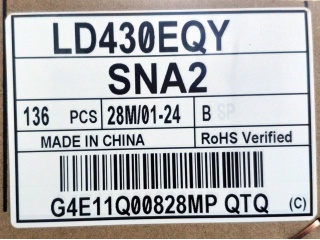 华星 43" IPS 液晶玻璃 FOB 3840×2160 V-by-One