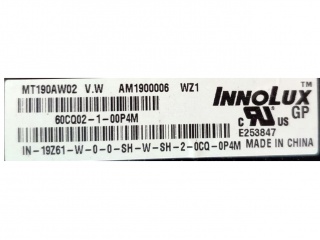 群创液晶模组MT190AW02 V.W