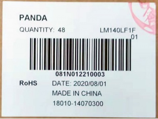 中电熊猫液晶模组LM140LF1F01