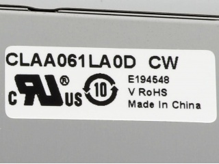 中华映管液晶模组CLAA061LA0DCW