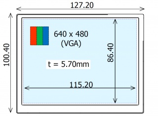 Ortustech液晶模组COM57T5N07RSC