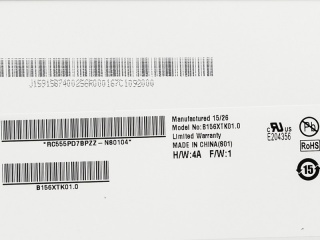 友达液晶模组B156XTK01.0