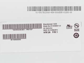 友达液晶模组B173HW02 V0