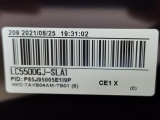 LG Display液晶玻璃LC550DGJ-SLA1