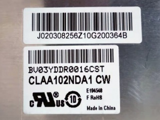 中华映管液晶模组CLAA102NDA1 CW