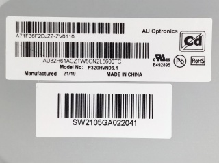 友达液晶模组P320HVN06.1