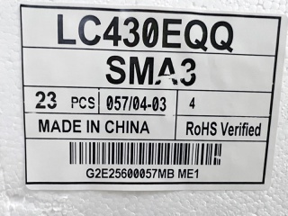 LG Display液晶玻璃LC430EQQ-SMA3
