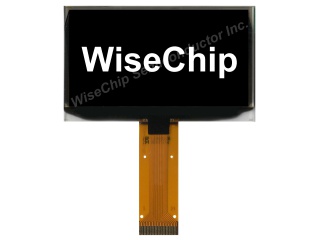 智晶 2.4" 128×64 PM-OLED 单色(白色) COG SSD1309 CPU/SPI/I²C 24pins