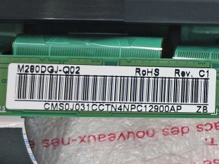 奇美液晶玻璃M280DGJ-Q02