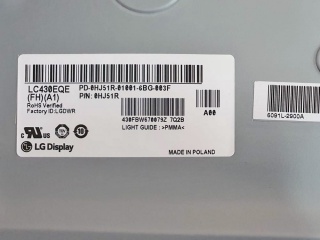 LG Display液晶模组LC430EQE-FHA1