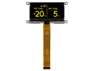 华凌 2.7" 128×64 PM-OLED 单色(黄色) COG SSD1309 CPU/SPI/I²C 30pins
