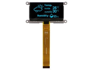 华凌 2.7" 128×64 PM-OLED 单色(蓝色) COG SSD1309ZC CPU/SPI/I²C 30pins
