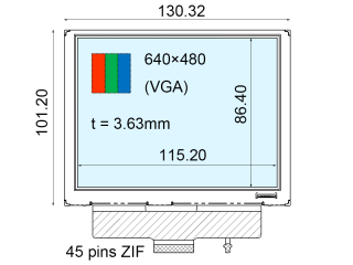 Ortustech液晶模组COM57T5M95ZLC