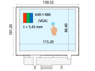 Ortustech液晶模组COM57H5M60KTC