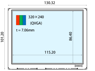 Ortustech液晶模组COM57H5139XSC