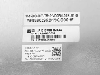 天马液晶模组P1010WUF1MAAA