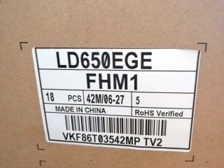 LG Display液晶模组LD650EGE-FHM1