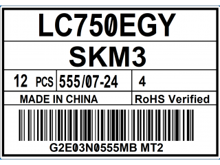 LG Display液晶玻璃LC750EGY-SKM3