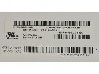 LG Display液晶模组LP125WH2-TLB2
