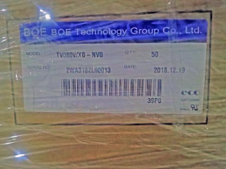 京东方液晶玻璃TV080WXB-NV0