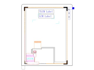 京东方 8" IPS 液晶模组 768×1024 300nits WLED LVDS 40pins 带电容触摸