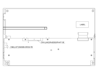 日立 9" IPS 液晶模组 800×480 800nits WLED LVDS 20pins 带电阻触摸