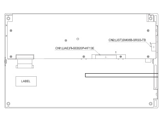 日立 9" IPS 液晶模组 800×480 400nits WLED LVDS 20pins 带电阻触摸