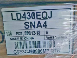 LG Display液晶玻璃LD430EQJ-SNA4