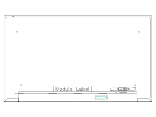 群创 15.6" IPS 液晶模组 3840×2160 400nits WLED eDP 40pins