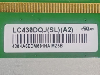 LG Display 43" IPS 液晶玻璃 FOB 3840×2160 EPI