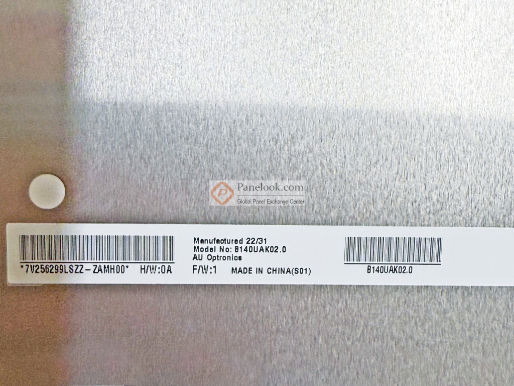 AUO B140UAK02.0 HW0A Overview - Panelook.com