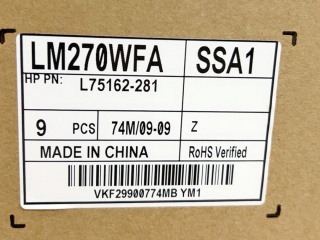 LG Display液晶模组LM270WFA-SSA1