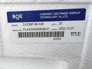 京东方 23.8" IPS 液晶玻璃 FOB 1920×1080 LVDS