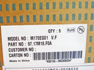 友达液晶模组M170EG01 VF