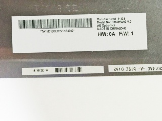 友达液晶模组B160HW02 V0