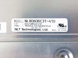 NEC液晶模组NL8060BC31-41D